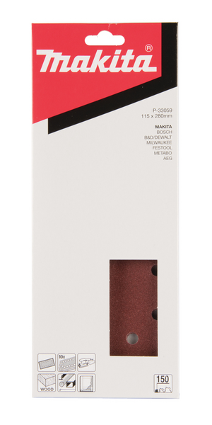Hiomapaperi Makita k150 115x280mm 10kpl