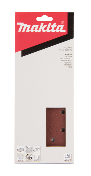Hiomapaperi Makita k180 115x280mm 10kpl