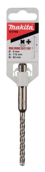 BORR MAKITA SDS-PLUS 4SKÄR 6X50/115MM