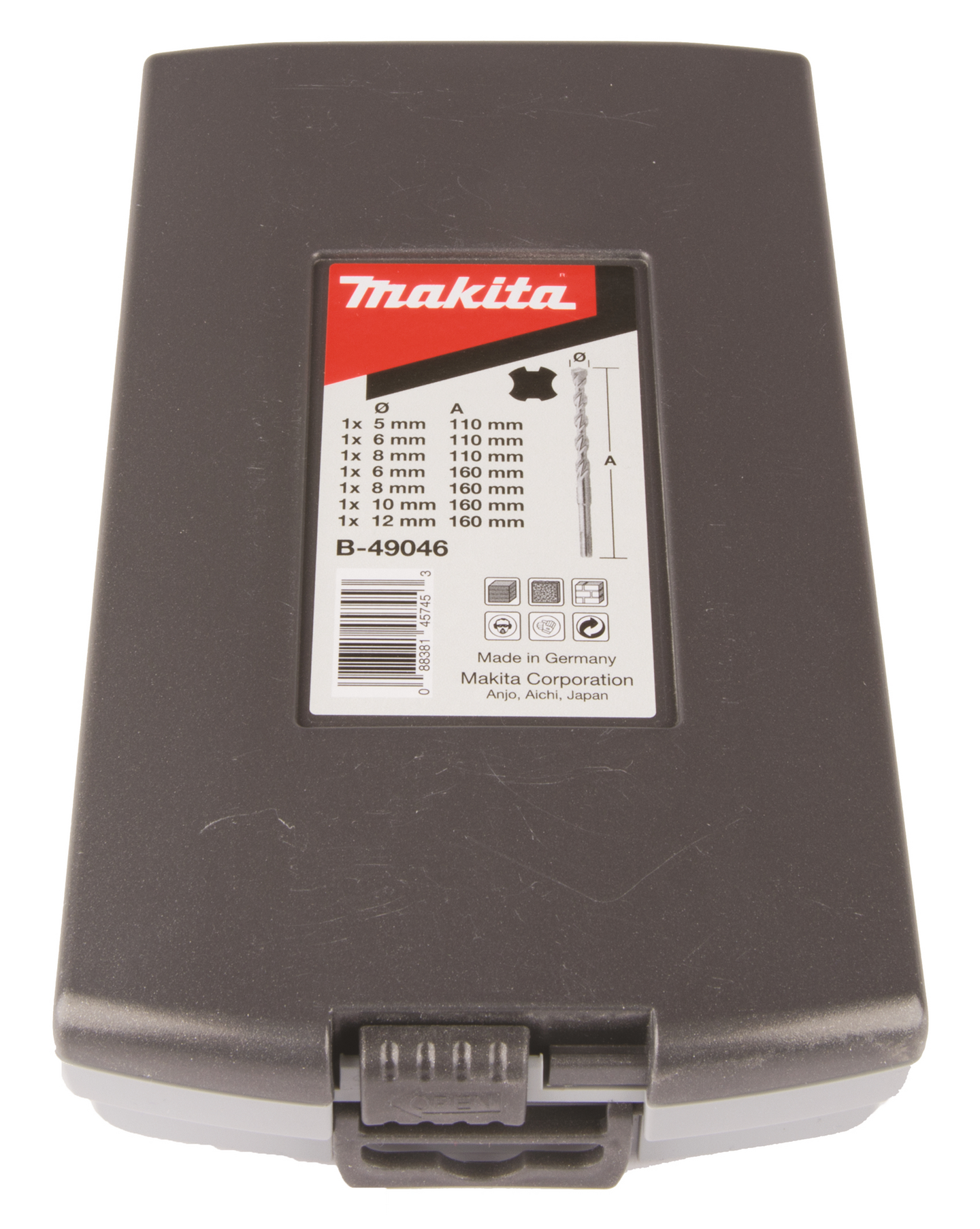 BETONGBORR MAKITA SDS+ 7-PACK STRL 5,6,8,10,12MM