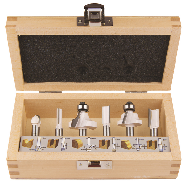 FRÄSSET MAKITA 8MM 6-DELAR