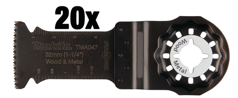 Sahanterä Makita upotukseen 32mm BIM naulainen puu 20kpl