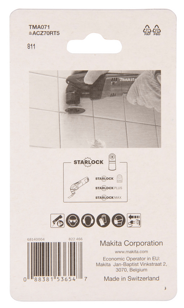 Kovametalliterä Makita segmentti 70mm HM k50 ohut