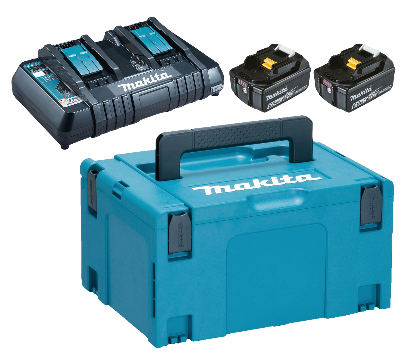 BATTERIPACK MAKITA 2XBL1860B DC18RD, MAKPAC 18V