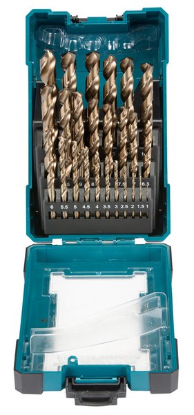 Metalliporanteräsarja Makita 25-osainen HSS-Co 1-13mm