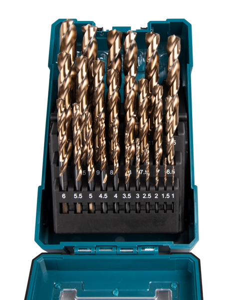 Metalliporanteräsarja Makita 25-osainen M-Force 1-13mm