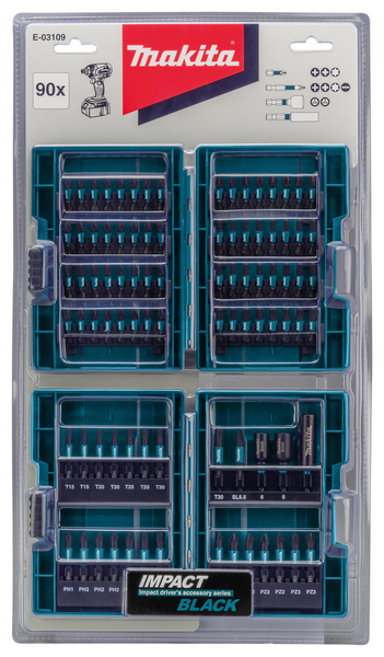 BITSSET INPACT BLACK 90DELAR