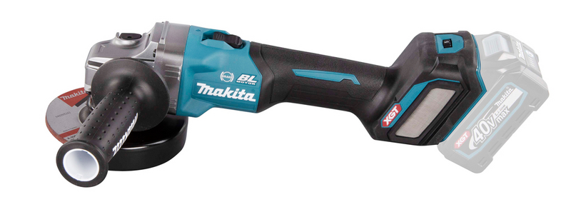 VINKELSLIP MAKITA BL-M MED BROMS, NAKEN 40V 125MM