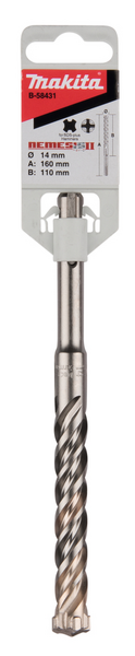 BORR MAKITA NEMESIS2 SDS-PLUS 4-SKÄR, 14X110/160MM
