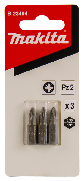 Ruuvauskärki Makita 25mm PZ2 3kpl