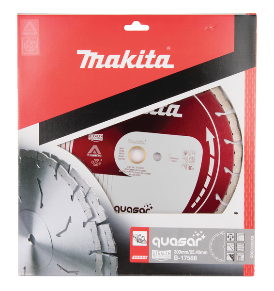 Timanttilaikka Makita Quasar Stealth 300x25,4mm segmenttikorkeus 12mm