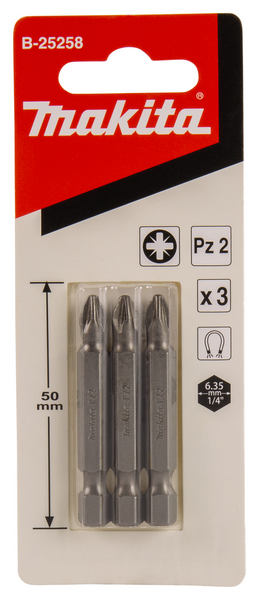 Ruuvauskärki Makita 50mm PZ2 3kpl
