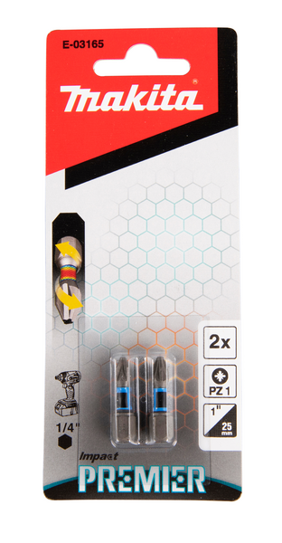 BITS MAKITA PZ1 IMPACT PREMIER, TORSION SLAGSKRUVDRAG 25MM 2ST
