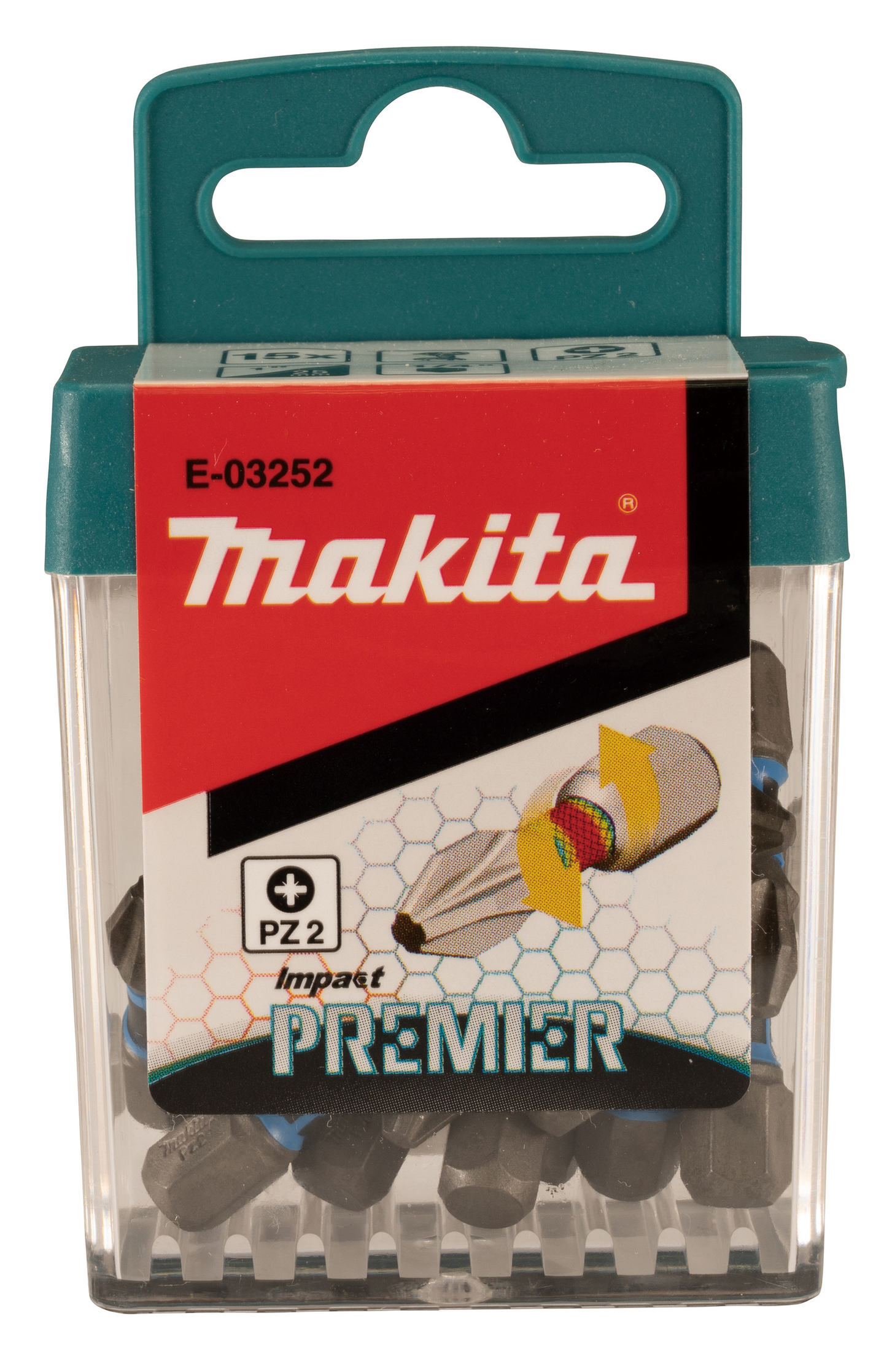 BITS MAKITA PZ2 IMPACT PREMIER, TORSION SLAGSKRUVDRA 25MM 15ST
