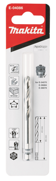 Keskiöporanterä Makita Ezychange adapterille HSS-G