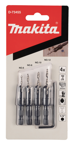 BORRSET D-73455 MAKITA FÖRSÄNKARE 2,4 2,8 3,2 3,6MM