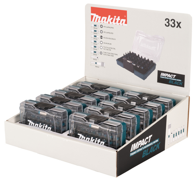 BITSATS E-12441-10 MAKITA IMPACT BLACK DISPLAY 33X10ST