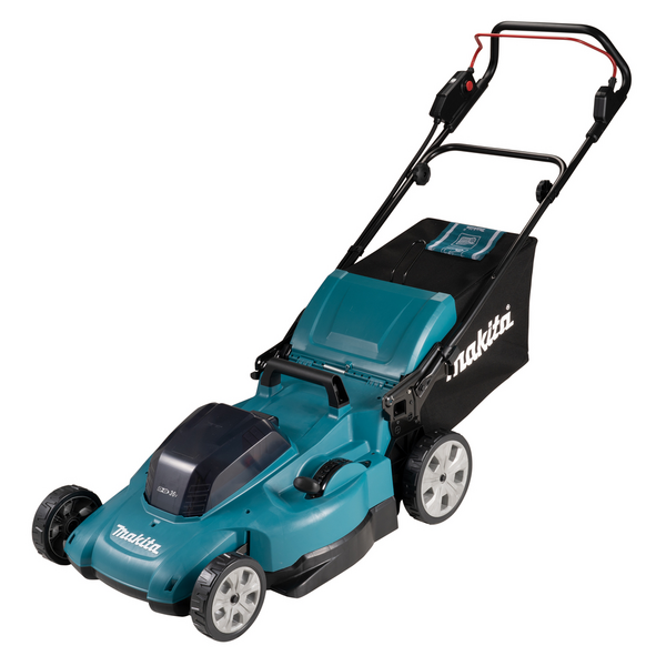 GRÄSKLIPPARE DLM538CT2 MAKITA 2X18V 2X5,0AH DUBBELLADDARE