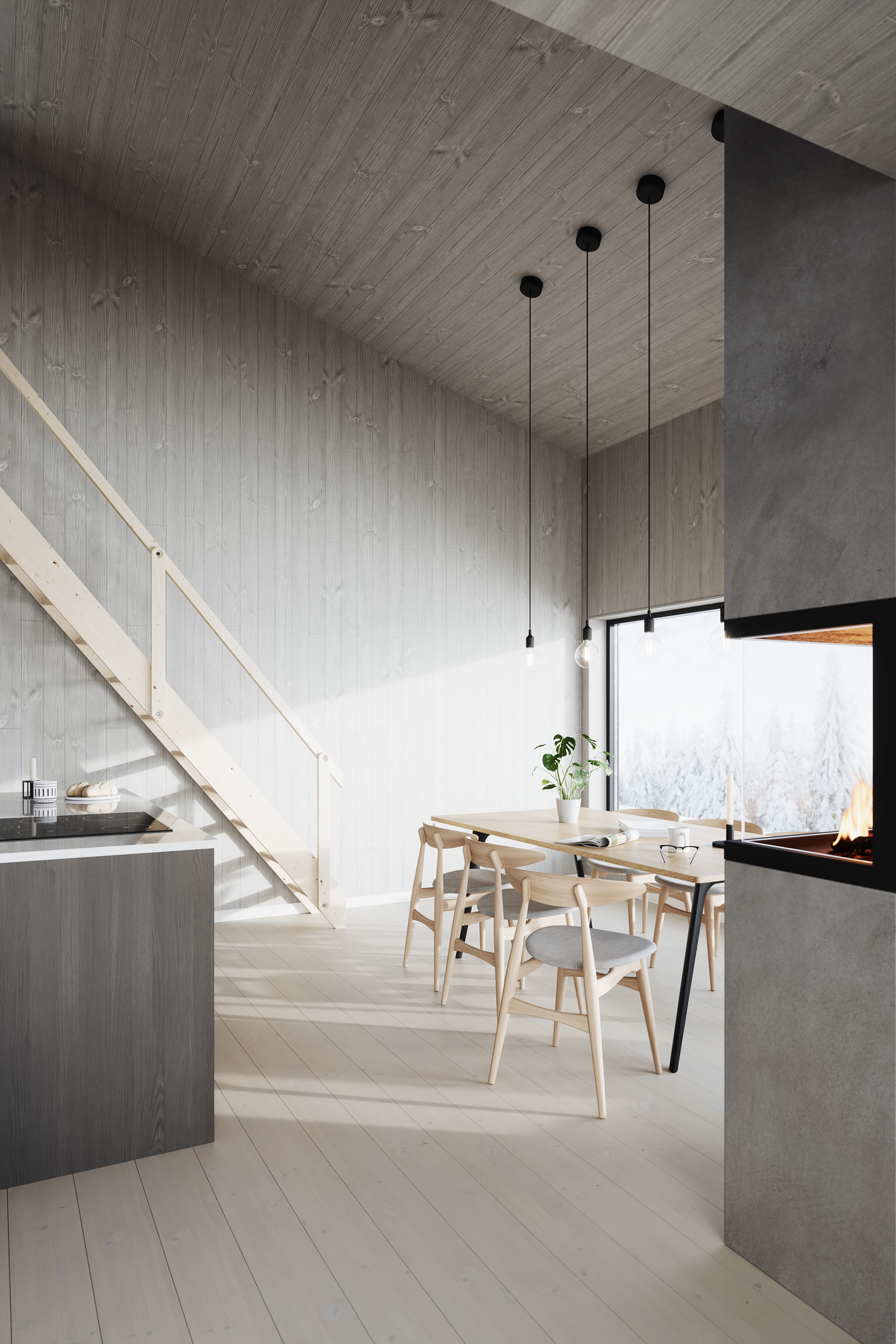 PANEL 15X118 SLSP BO SGRÅ 3539 BETSAD STENGRÅ 8% 8,93M/M²