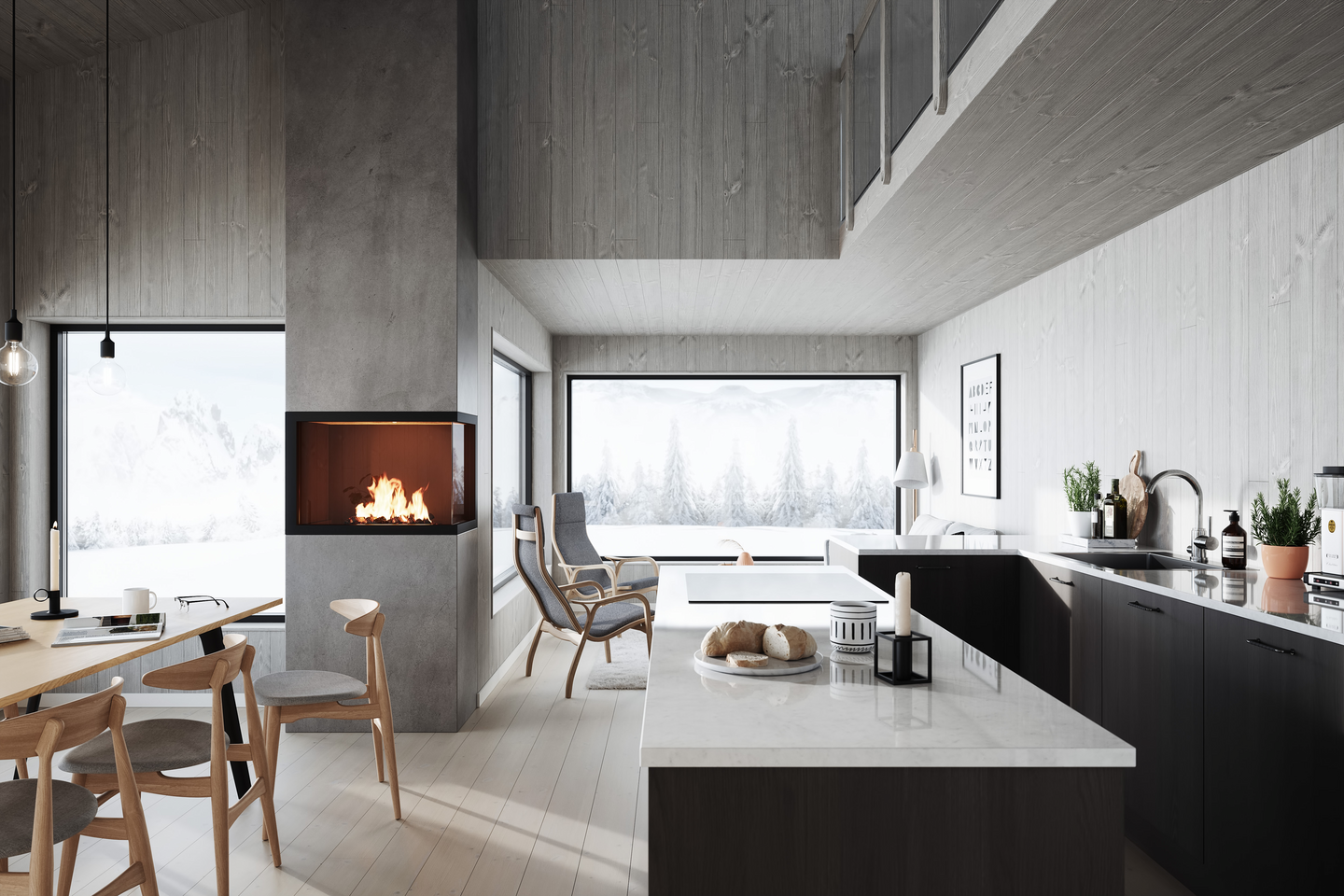 PANEL 15X118 SLSP BO SGRÅ 3539 BETSAD STENGRÅ 8% 8,93M/M²