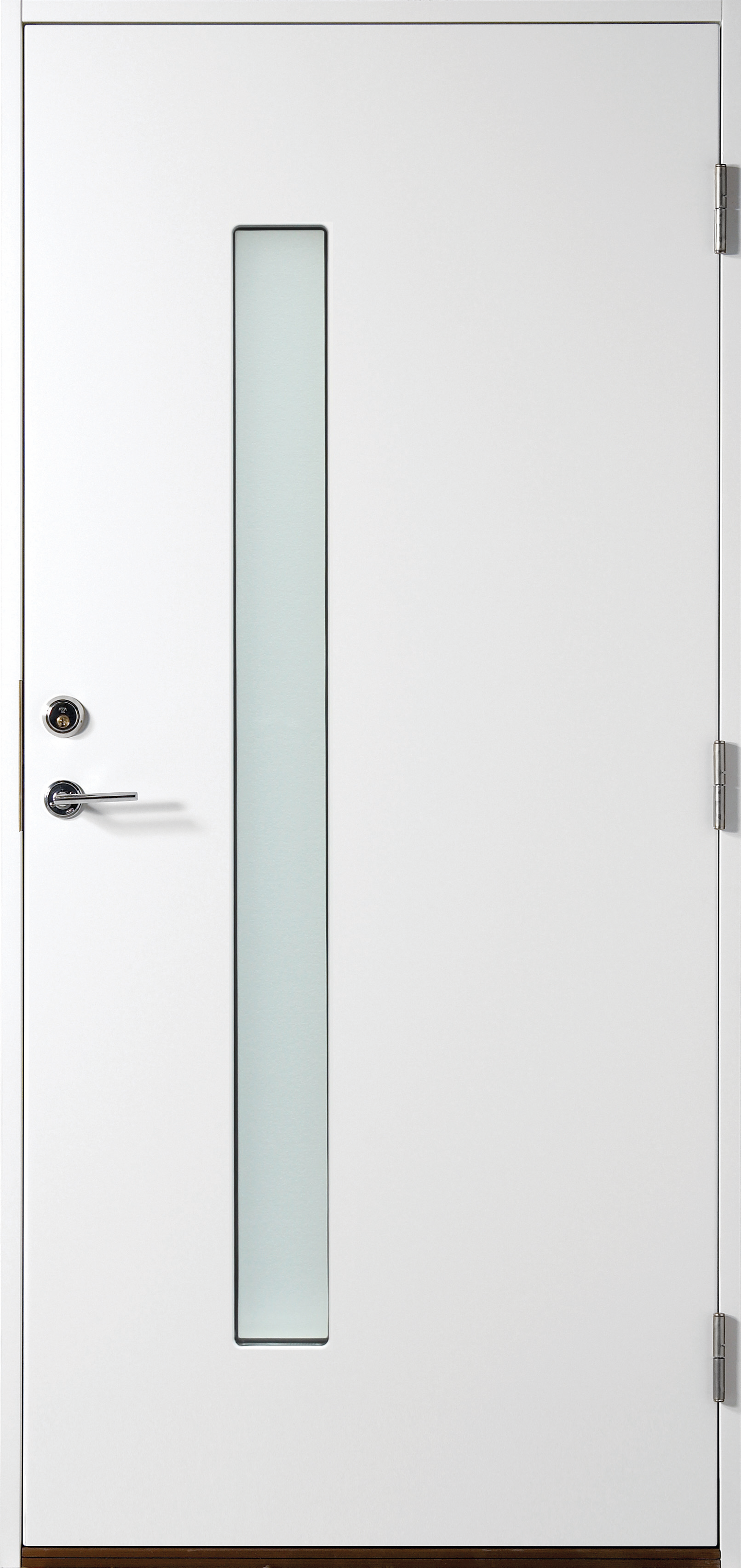 YTTERDÖRR STRIPE VIT 10X21V EJ CENTRERAD RUTA KLARGLAS