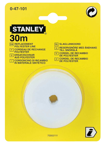 SNÖRSLÅ STANLEY 0-47-443 MED KRITA 30M