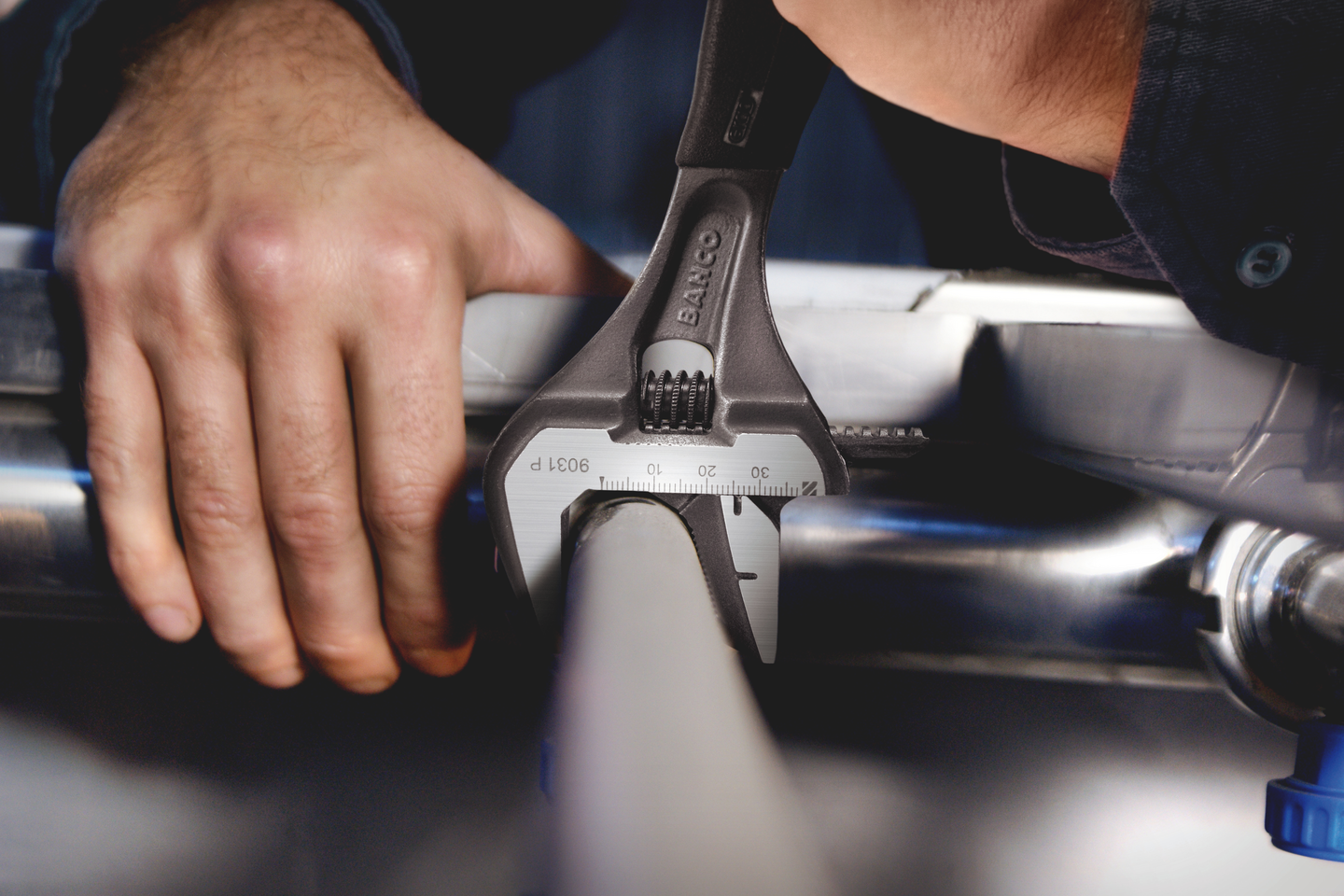 SKIFTNYCKEL 9031P  8" RÖRGREPP ERGO FOSFATERAD 39X218 MM