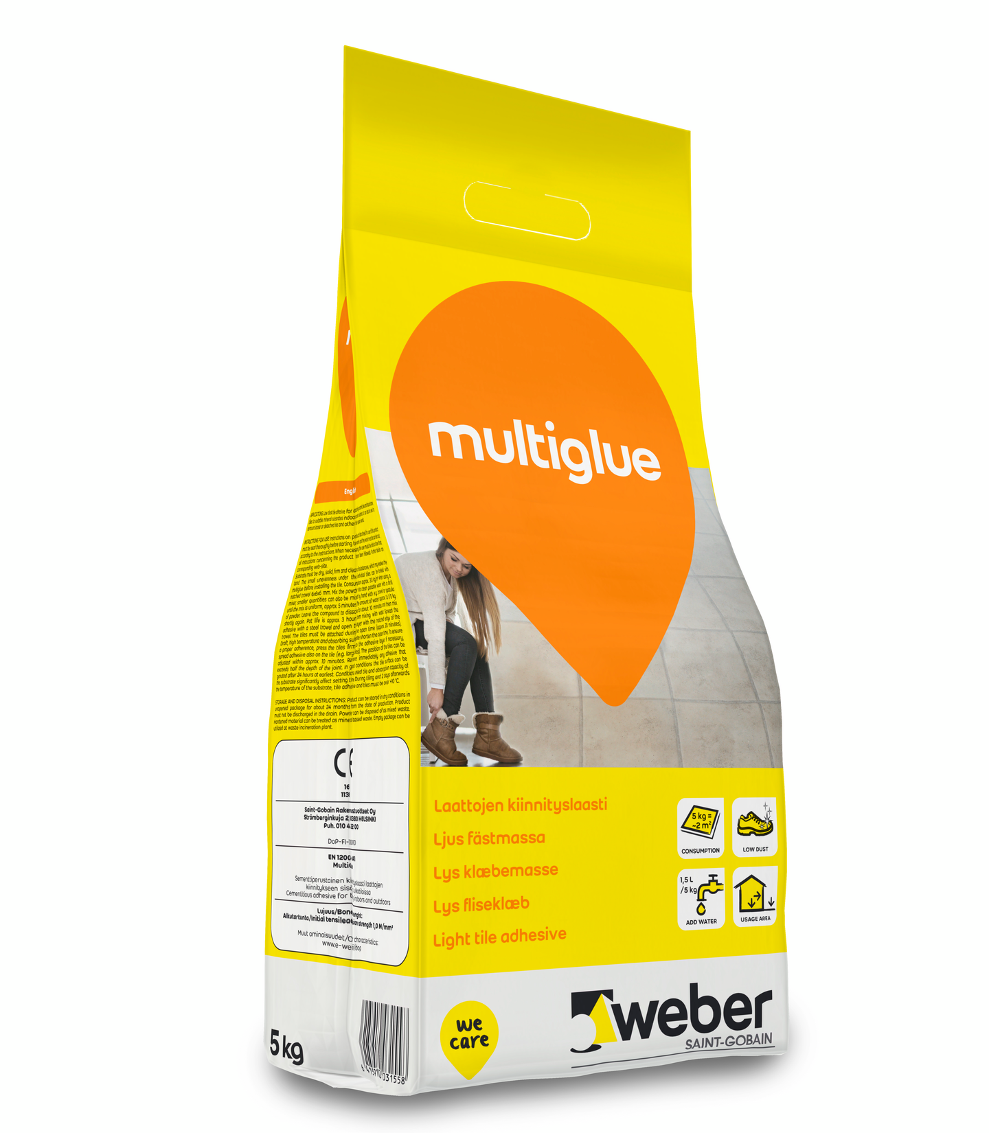 Kiinnityslaasti Weber Multiglue 5kg