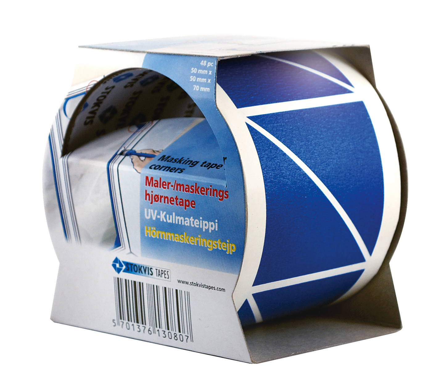 FÖNSTERMASKERING HÖRN 50MM X 50MM X 70MM