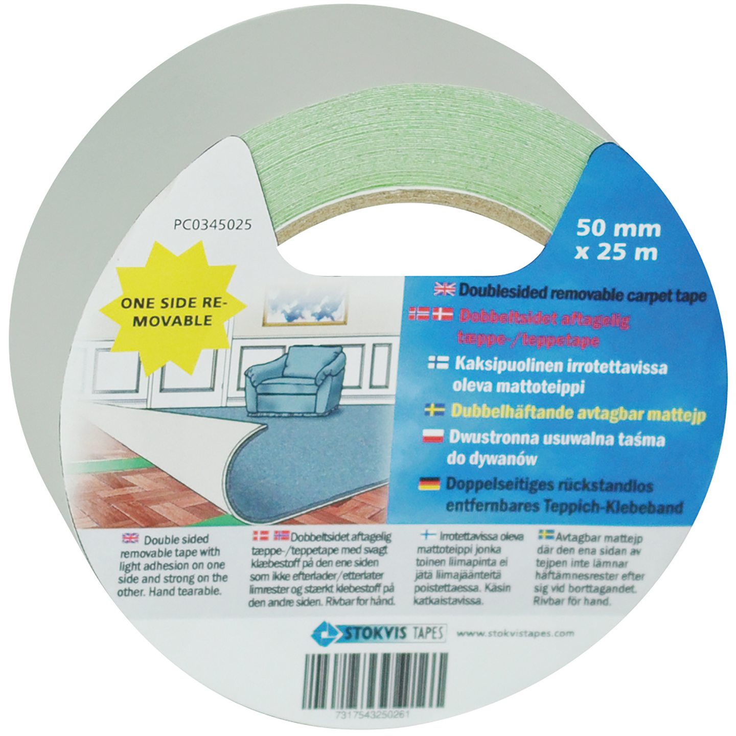 MATTEJP AVTAGBAR DH 50MMX25M DUBBELHÄTANDE