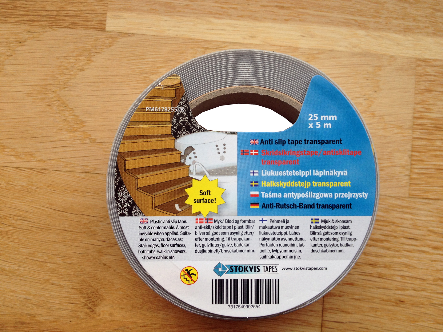 HALKSKYDDSTEJP TRANSP 25MMX5M