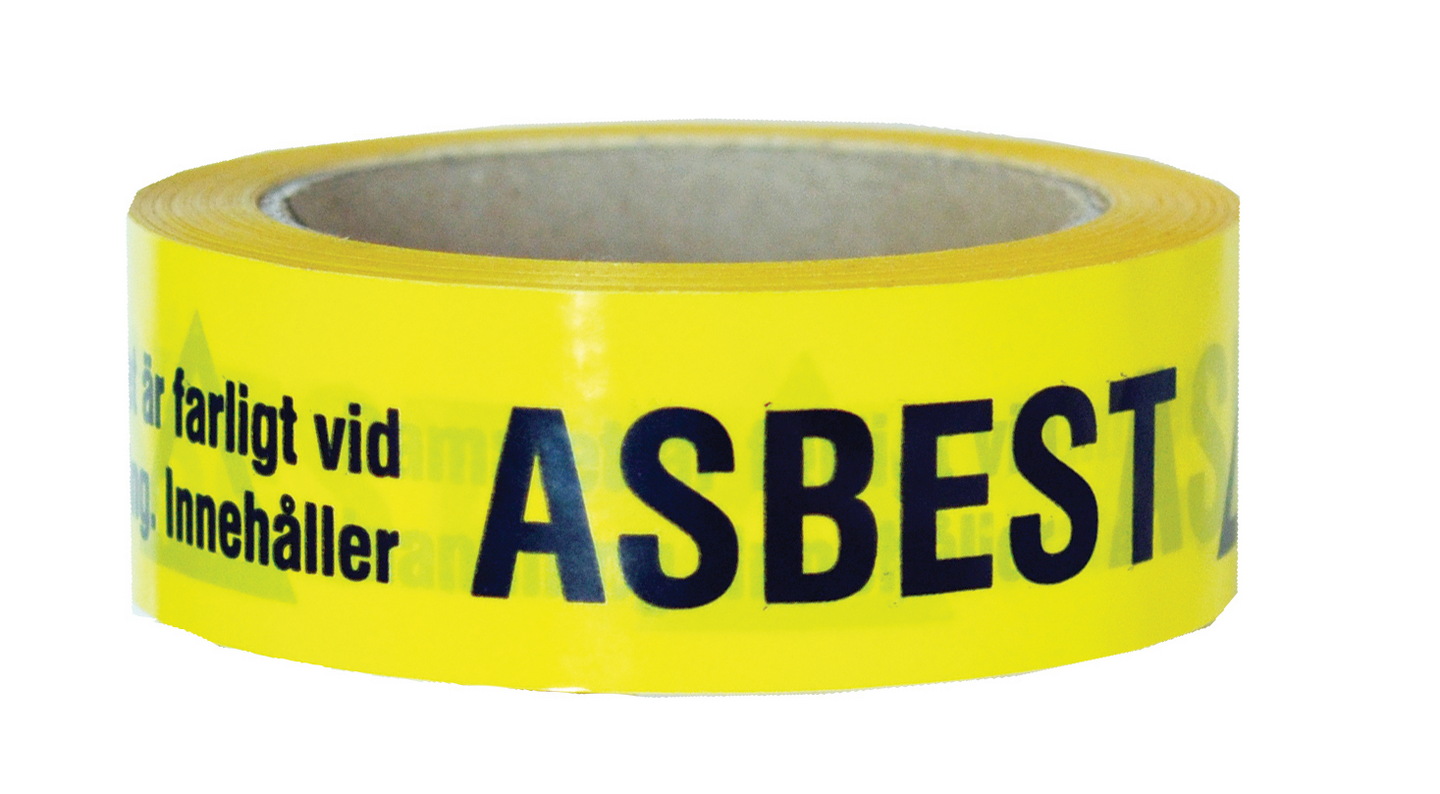 VARNINGSTEJP ASBEST ORANGE 38MMX66M