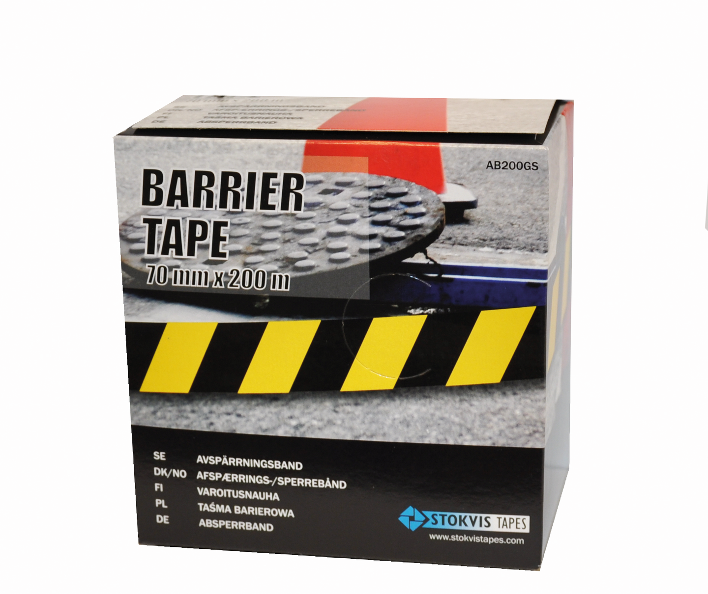 AVSPÄRRNINGSBAND G/S 70MM 100M