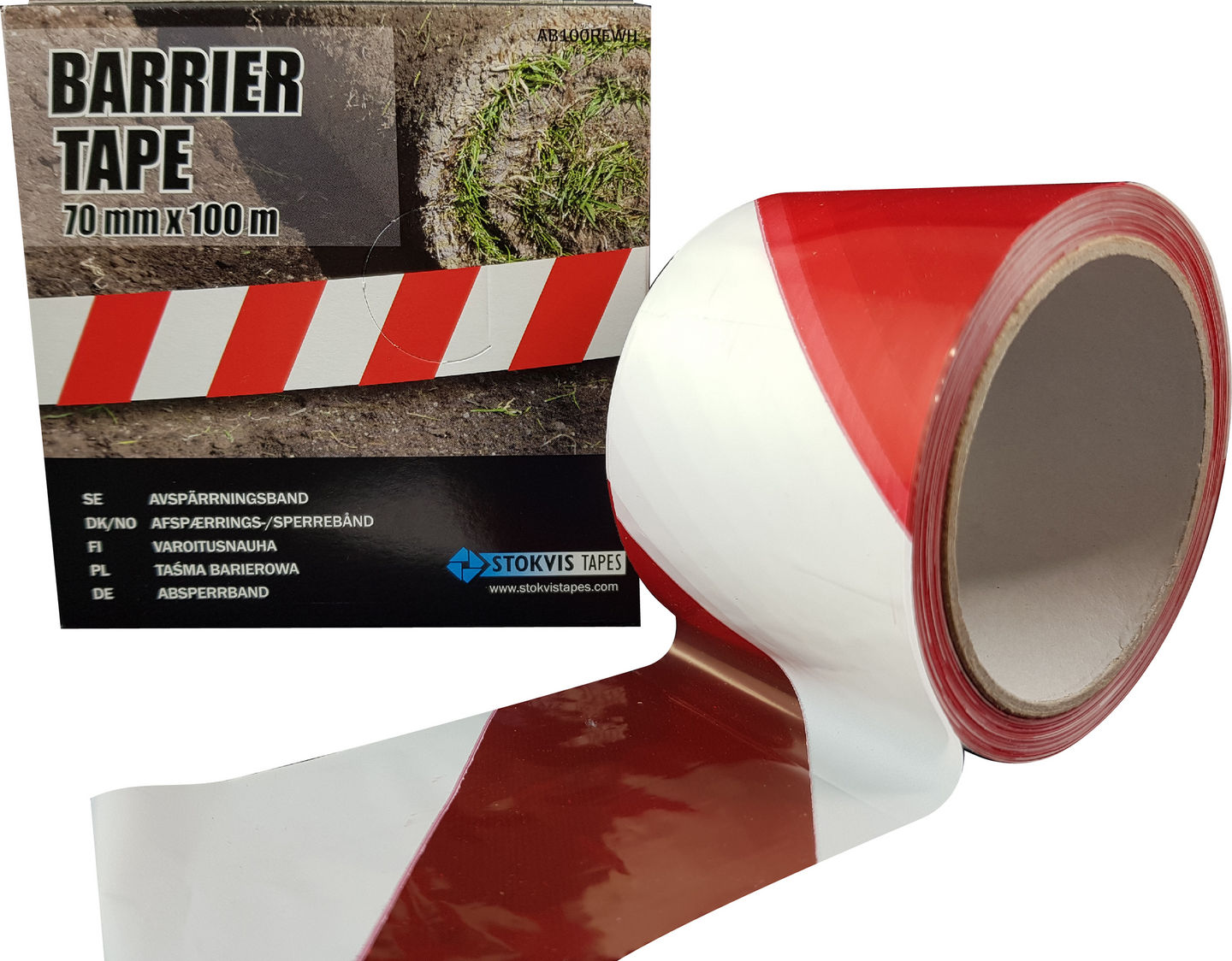 AVSPÄRRNINGSBAND RÖ/VI70MMX100