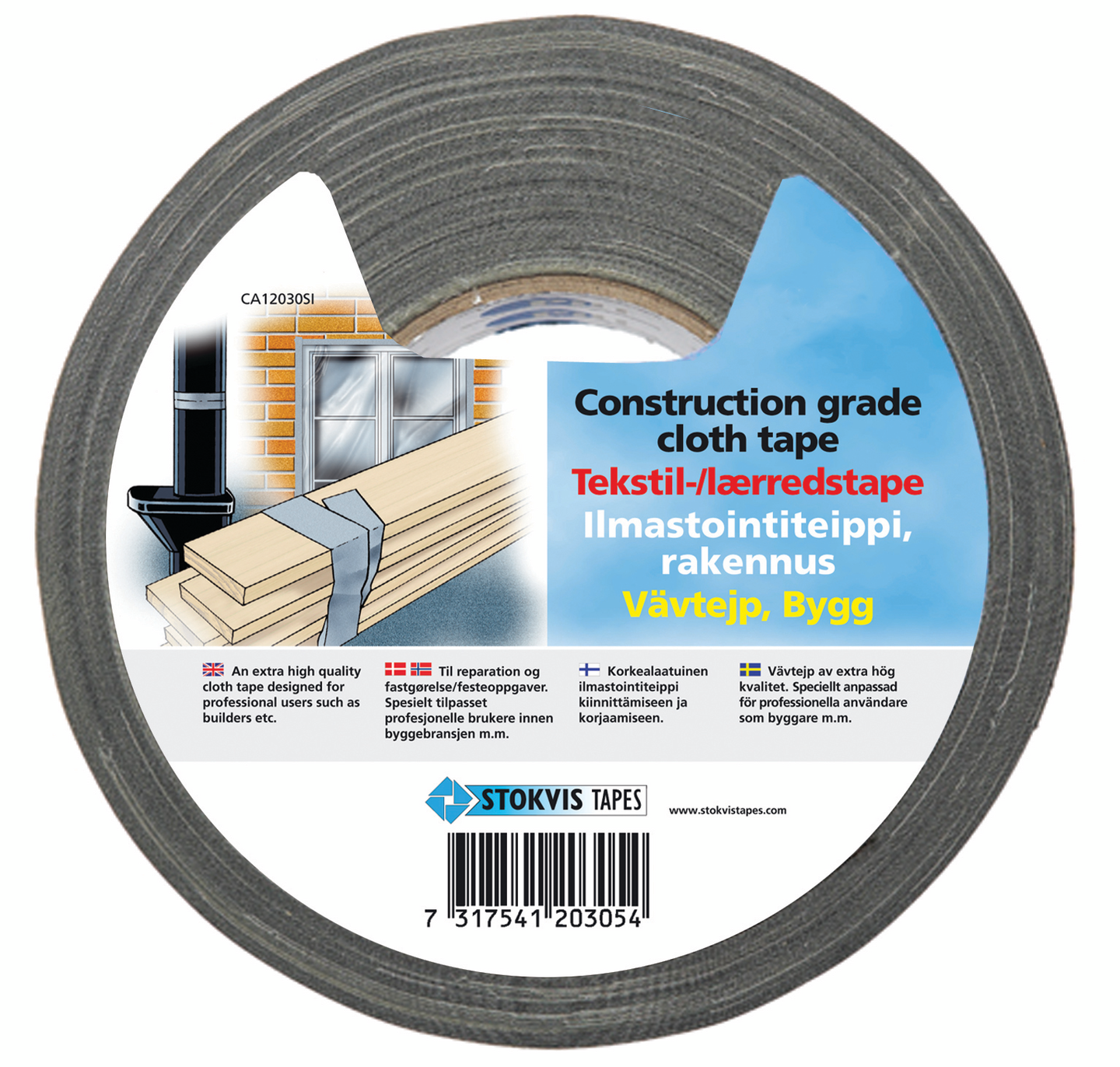 VÄVTEJP SILV CA12030 50MMX10M