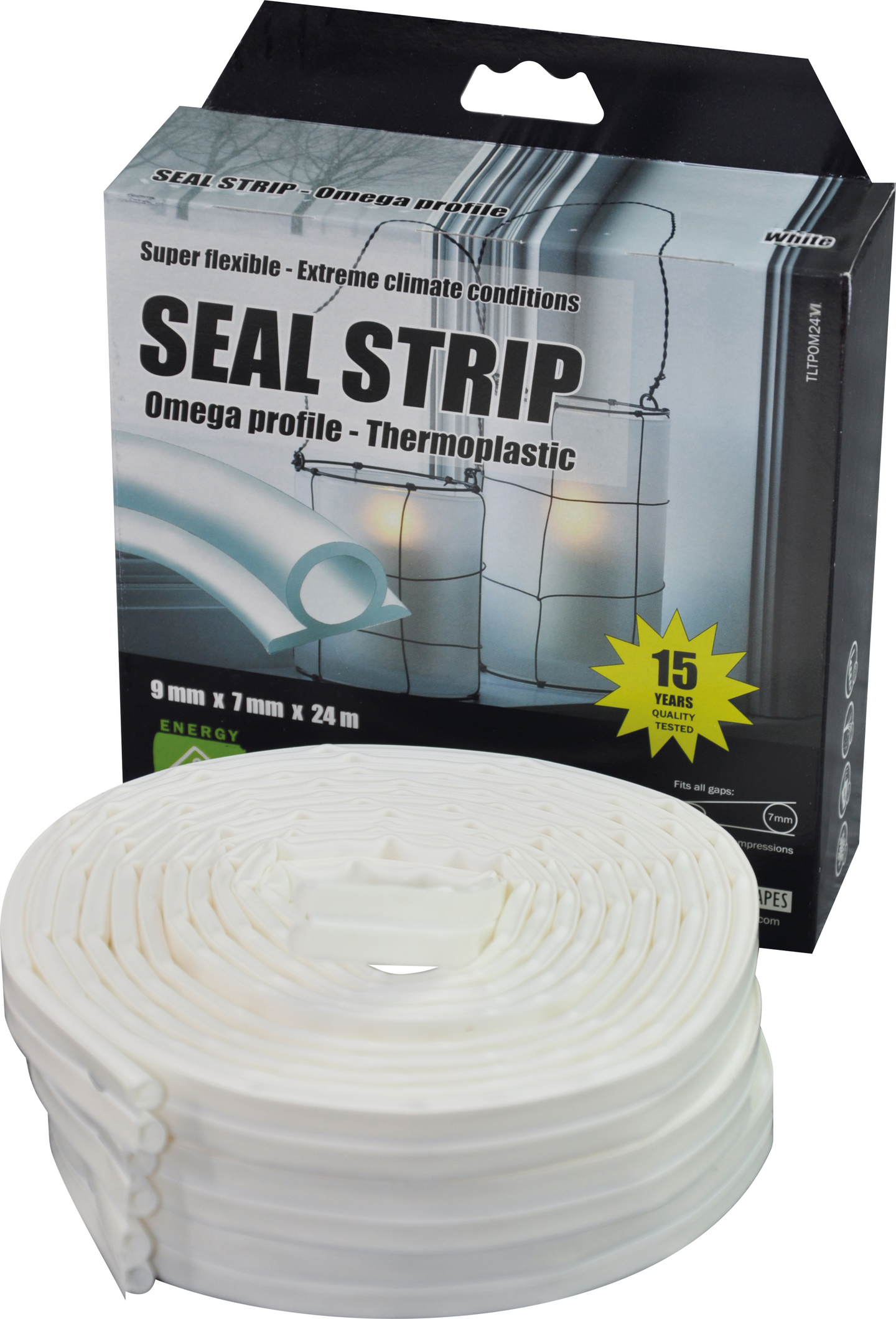 TÄTLIST OMEGA VIT 9MMX7MMX24M