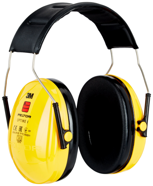 HÖRSELKÅPA PELTOR OPTIME 1 GUL HJÄSSBYGEL