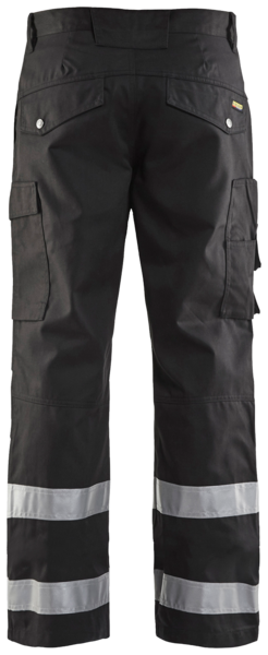 Housut Blåkläder 145118119900 musta heijastimella