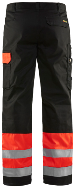 Housut Blåkläder Hi-Vis 158418605599 punainen-musta