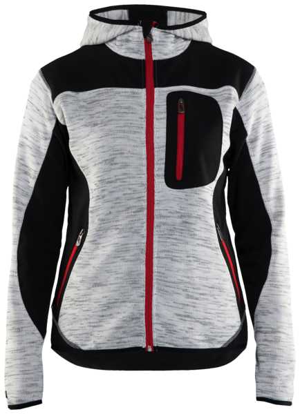 Softshell-takki Blåkläder naisten neulottu 4931-9099 harmaa-musta