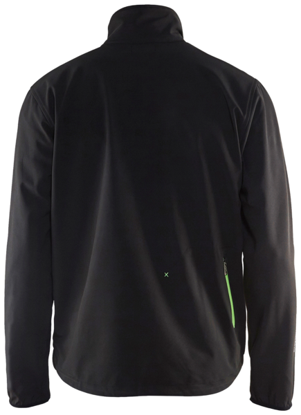 Softshell-takki Blåkläder kevyt 495225189944 musta-vihreä