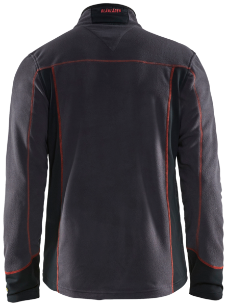 Microfleecetakki Blåkläder 499510109756 tummanharmaa/punainen