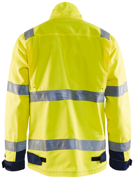 Takki Blåkläder Hi-Vis 406418113389 keltainen-tummansininen