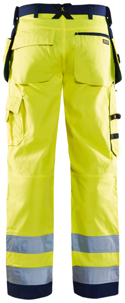 Riipputaskuhousut Blåkläder Hi-Vis 15683389 keltainen-tummansininen