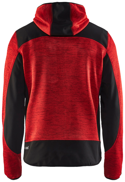 Softshell-takki Blåkläder neulottu 493021175699 punainen-musta