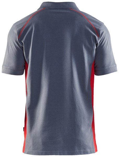 Pikeepaita Blåkläder 332410509456 harmaa/punainen