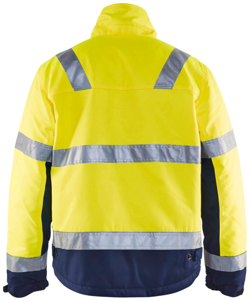 Talvitakki Blåkläder Hi-Vis 486218113389 keltainen-mariininsininen