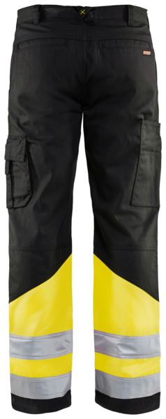 Housut Blåkläder 156418119933 musta/huomiokeltainen