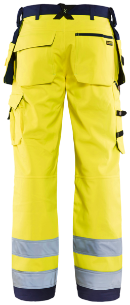 Riipputaskuhousut Blåkläder Hi-Vis 156725173389 Softshell