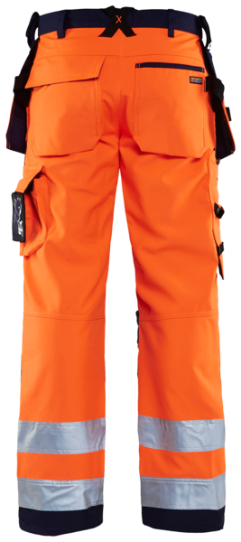 Riipputaskuhousut Blåkläder Hi-Vis 156725175389 Softshell oranssi